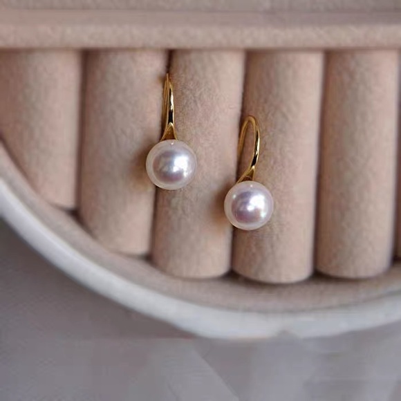 Real pearl earrings - Picture 4 of 12